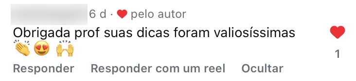 Obrigada prof, suas dicas foram valiosíssimas.
