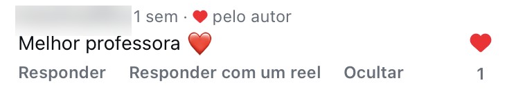 Melhor professora.
